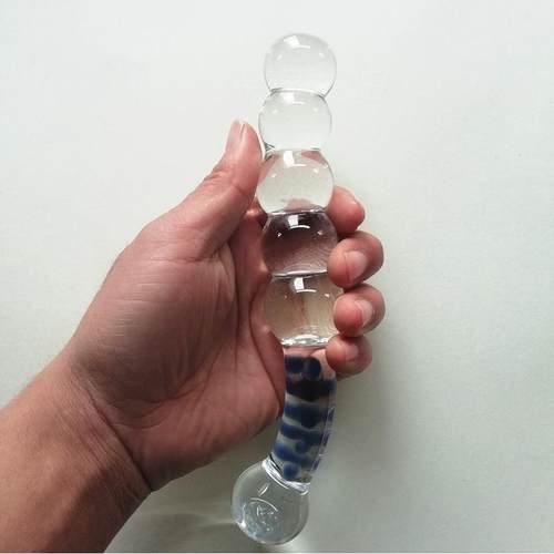 Glass-made femalemasturbation toy fake phallus adult product