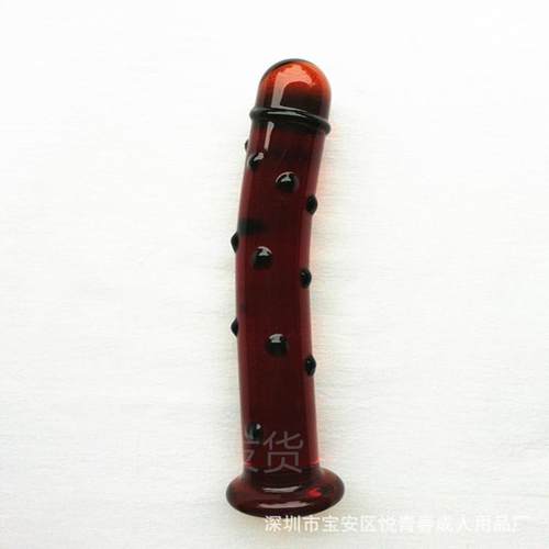 Glass-made femalemasturbation toy fake phallus adult product