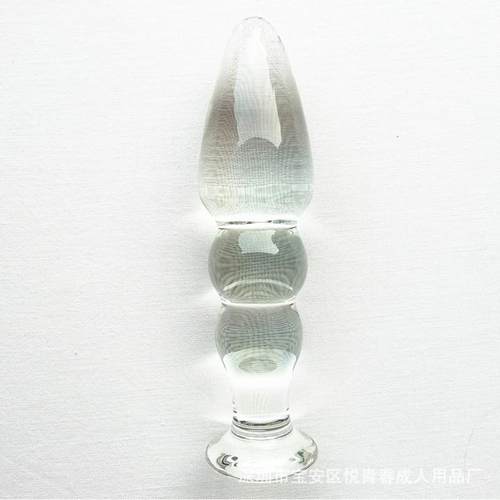 Glass-made femalemasturbation toy fake phallus adult product