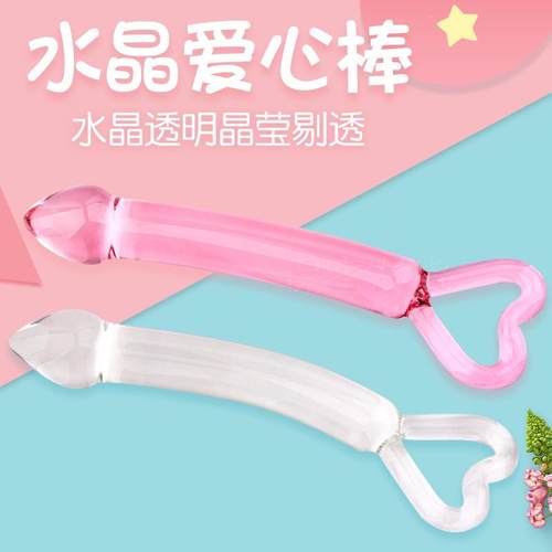 Glass-made femalemasturbation toy fake phallus adult product