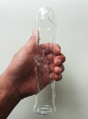 A self-pleasuring toy made of glass for use inside the anus.