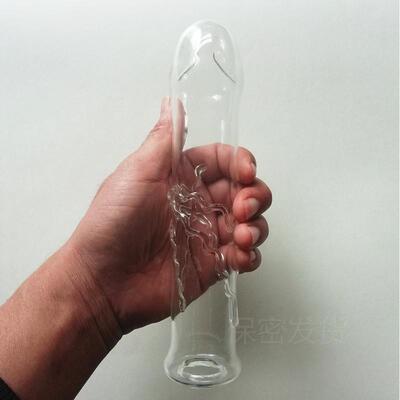 A self-pleasuring toy made of glass for use inside the anus.