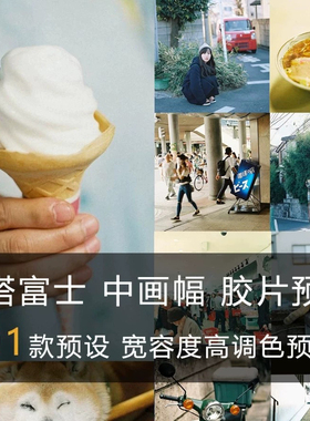 模拟120中画幅相机LR预设电影卷胶片ps/acr手机后期调色滤镜