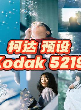 LR预设KODAK模拟5219电影胶片500T柯达ps调色滤镜lightroom