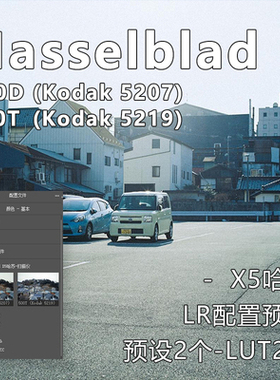 LR预设kodak柯达5207/5219胶卷X5哈苏扫描仪电影卷胶片配置滤镜
