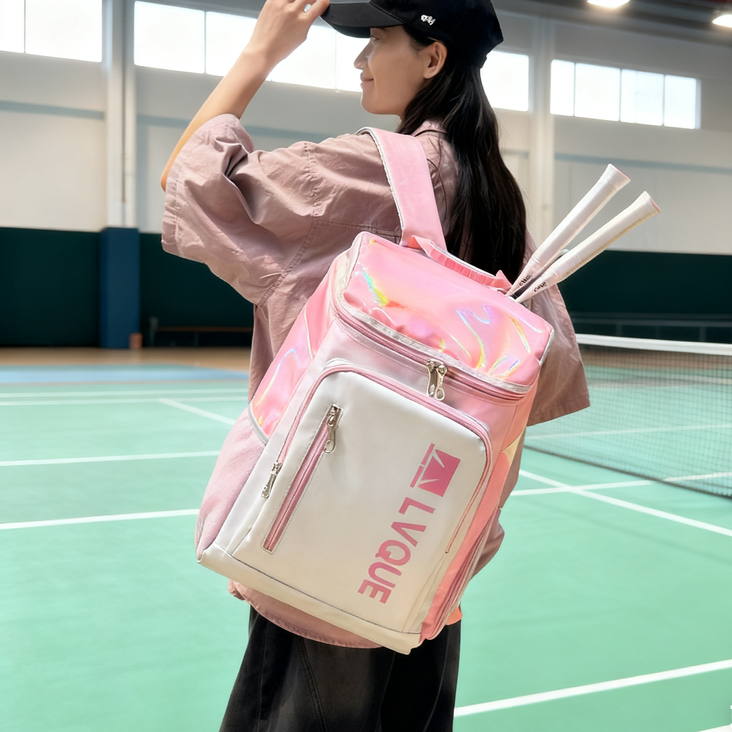 羽毛球包大容量女多功能网球包独立鞋仓双肩包户外运动背包收纳包