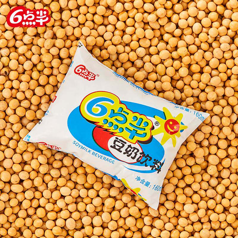 六点半小袋装豆奶植物蛋白饮料学生早餐奶豆浆老牌子整箱童年味道