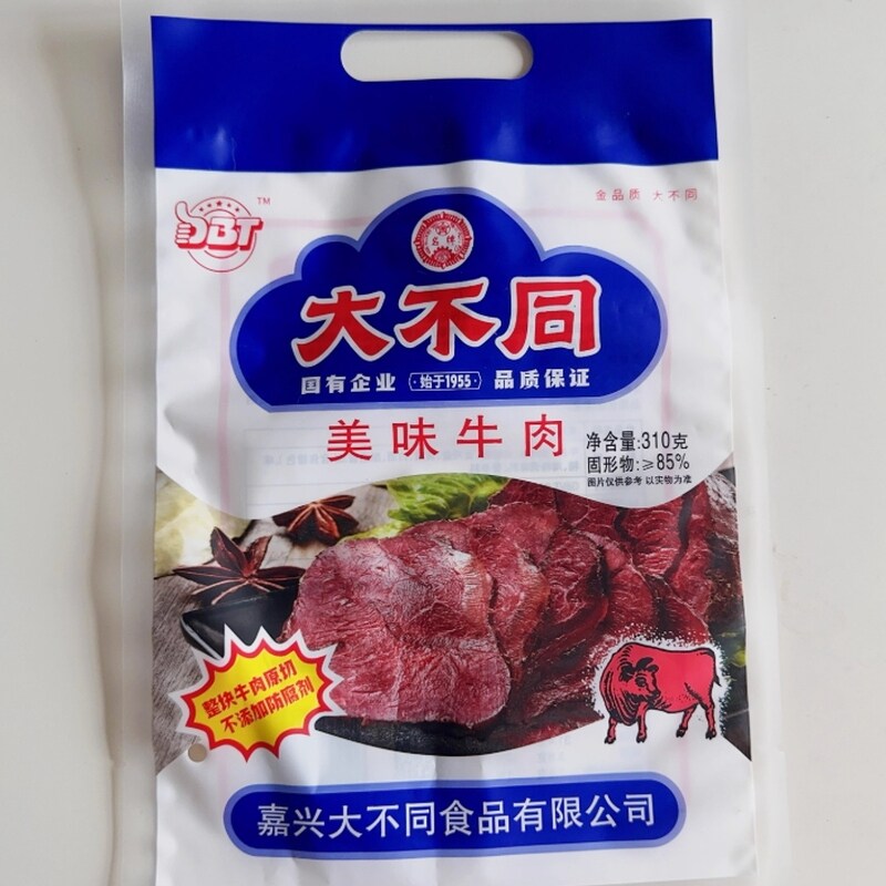 大不同牛肉嘉兴特产熟食真空包装 五香酱牛肉卤味即食熟牛肉310g