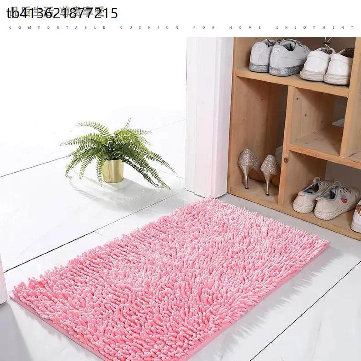 x雪尼尔地毯入户门口吸水门垫浴室防滑脚垫家用卫生间脚垫地垫