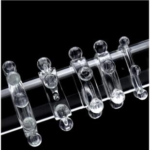 男士襄珠入珠硅胶龙珠套环减压解压创意活扣和睦珠透明防脱落配饰