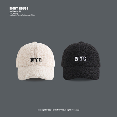 鸭舌帽出游休闲男女冬季宽檐帽子