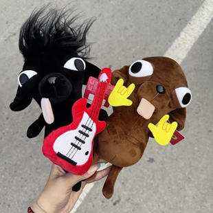 日本吉娃娃呆萌变种小狗毛绒玩偶鄙视公仔搞怪吉他包挂件情侣礼物