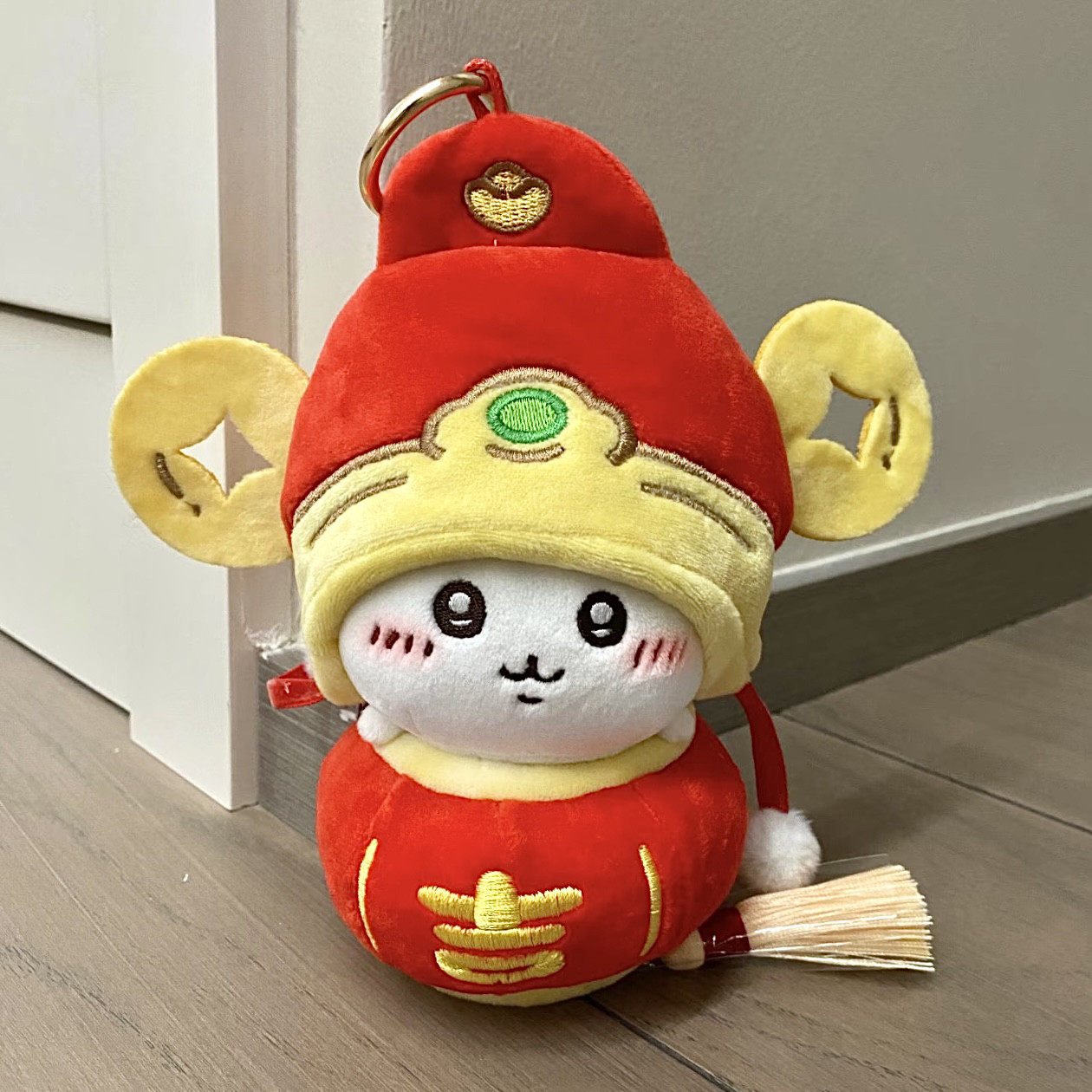 日本正版chiikawa财神吉伊毛绒公仔挂件小八可爱玩偶卡哇马年礼物