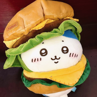 日本正版吉伊大汉堡公仔乌萨奇小八玩偶娃娃卡哇毛绒chiikawa礼物