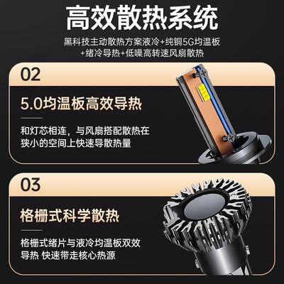 汽车le5d灯泡大功率跨境款超短款HH7H4900新9卡姆大师1012车头灯