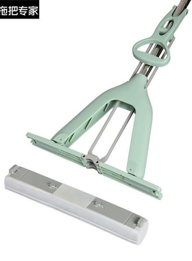 大卫M6Plus胶棉拖把头海绵替换装加长33cm对折式家用挤吸水棉配件