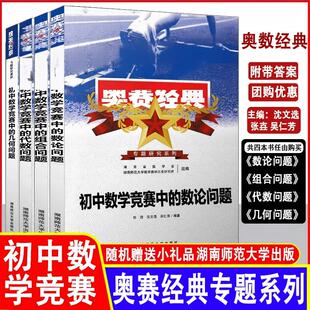 2026奥赛经典专题研究系列初中数学竞赛中的代数问题几何问题组合问题 数论问题全套4本集合初中数学奥林匹克小丛书湖南师范