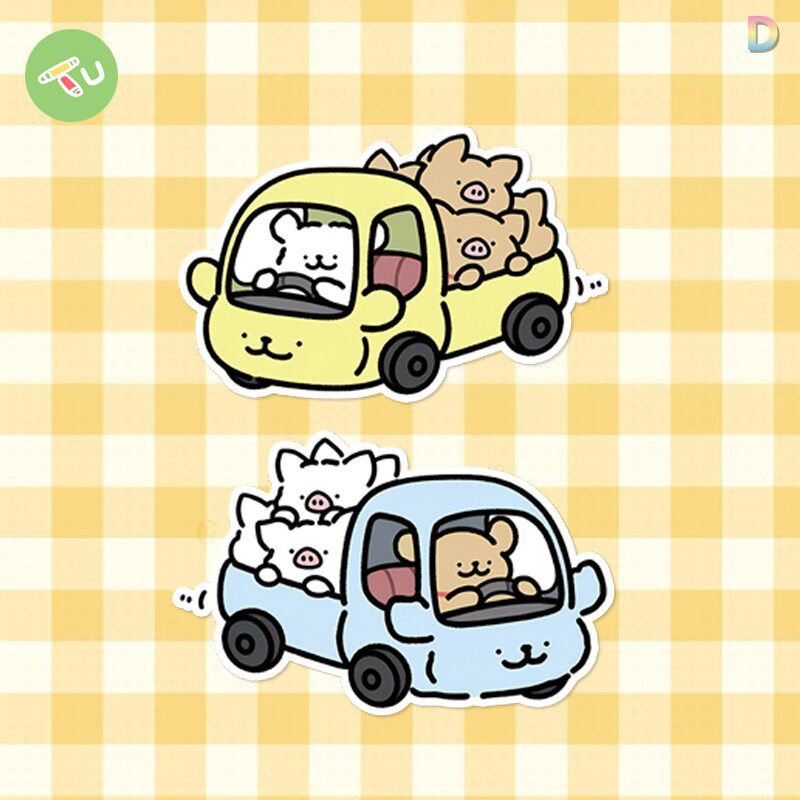 线条小狗拉猪用卡通可爱汽车摩托油箱盖电动反光玻璃窗贴纸,汽车用品/电子/清洗/改装,汽车装饰贴/反光贴,淘宝优惠券,粉丝福利购,淘宝优惠卷