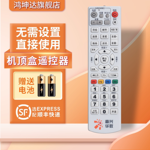 适用于嘉兴华数遥控器赠送电池