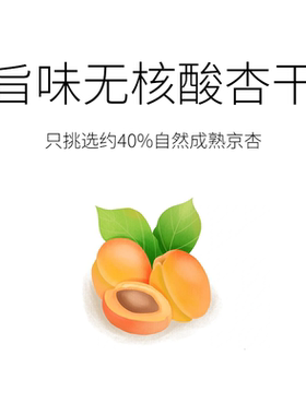 2袋装！旨味无核酸杏干自然色干净配料偏酸150g×2袋