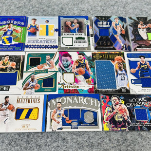 金州勇士物料库里球衣NBA球星卡帕尼尼Panini国宝IMM带编限量收藏