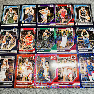 25optic带编合集彩折雷霆快船威少正版NBA球星卡帕尼尼Panini收藏
