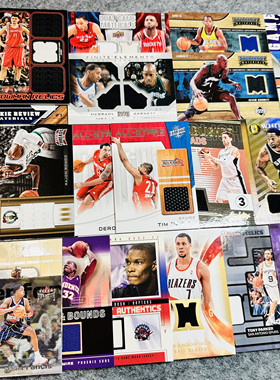 名宿老人物料姚明麦迪卡特GDP球衣正版NBA球星卡帕尼尼Panini收藏