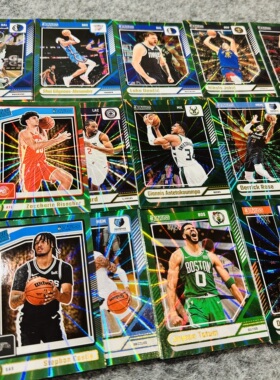 绿佛光超巨折射25末年donruss正版NBA球星卡帕尼尼Panini球迷收藏