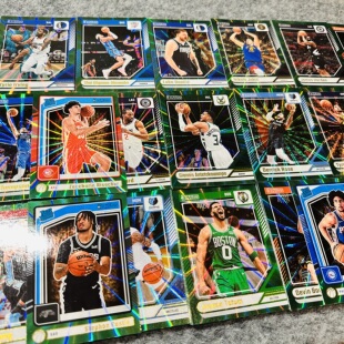绿佛光超巨折射25末年donruss正版NBA球星卡帕尼尼Panini球迷收藏
