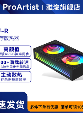 雅浚（ProArtist）TF-R内存散热双风扇无限镜灯效PWM温控易安装
