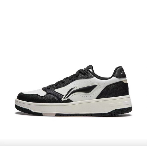 李宁 2024新款 天迹厚底低帮 减震耐磨 回弹软底 系带 增高 板鞋