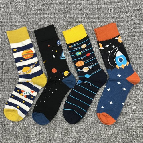 happysocks袜子男士多巴胺中筒袜