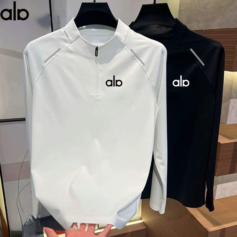 秋季爆款半拉链拼接运动t恤男长袖春速干衣户外跑步骑行服训练衣