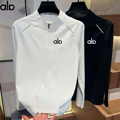 秋季爆款半拉链拼接运动t恤男长袖春速干衣户外跑步骑行服训练衣