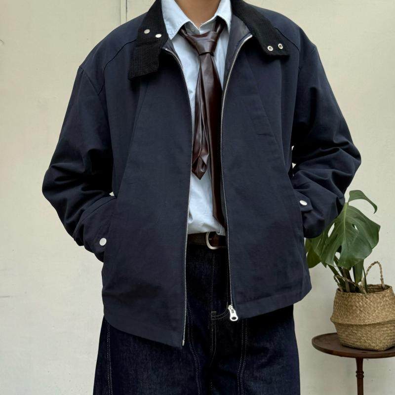 Point lamp日系复古解构设计短款夹克男潮牌宽松cleanfit百搭外套,男装,夹克,淘宝优惠券,粉丝福利购,淘宝优惠卷