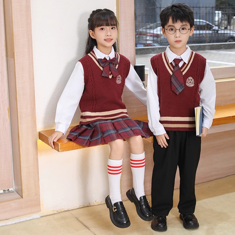 儿童红歌合唱团诗歌朗诵演出服中小学生运动会学院风幼儿园班服