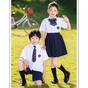 元旦儿童小学生合唱团诗歌朗诵演出服毕业班校服套装学院风运动会