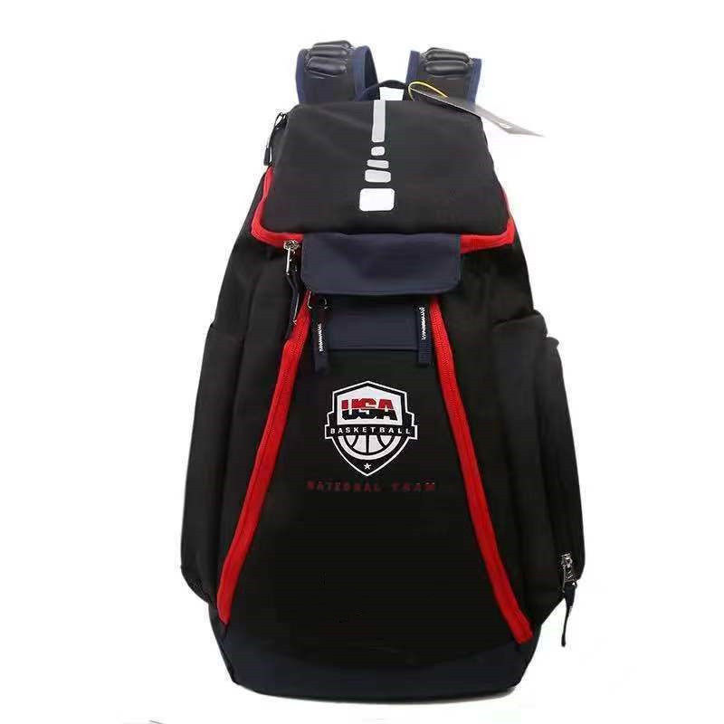 thumbnail for Basketball Usa Training Backpack American-Style Large-Capacity Sports Outdoor Student Backpack Fitness Air-Cushioned Backpack