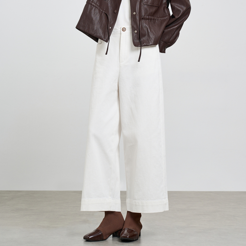 鲁思蒂经典百搭直筒牛仔裤