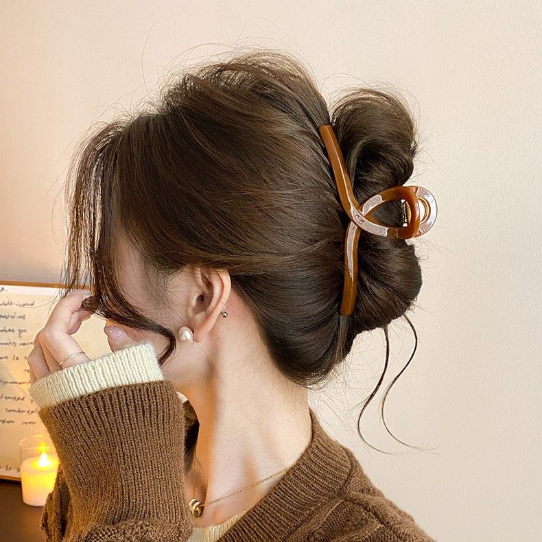 简约气质亚克力大号抓夹女高级感鲨鱼夹发量多盘发发夹后脑勺夹子,饰品/流行首饰/时尚饰品新,民族风发饰,淘宝优惠券,粉丝福利购,淘宝优惠卷