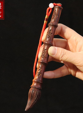 金榜提名文昌笔挂件雷击桃木雕刻手把件送学生礼物文昌工艺品