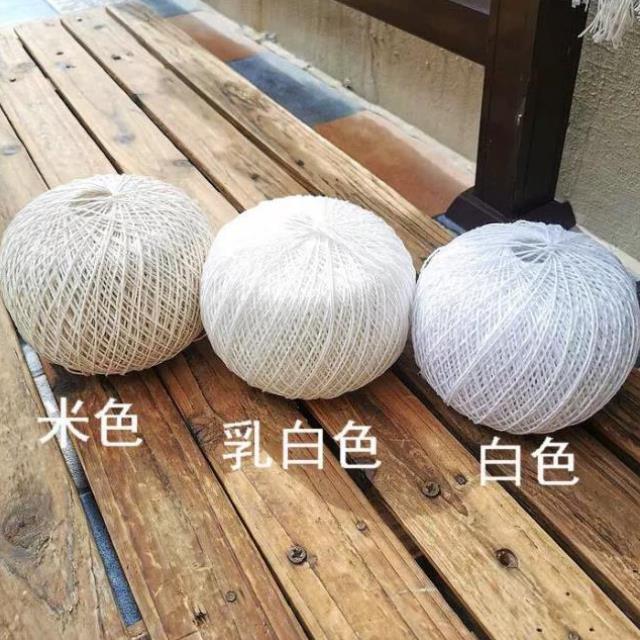 包邮清新水莲钩针勾花手工钩织编织沙发巾桌布纯棉本白米色老棉线