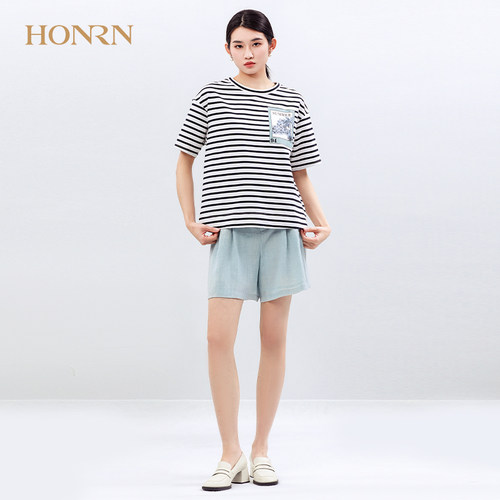 HONRN/红人短袖薄款t恤上衣