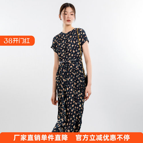 红人a字休闲衬衫连衣裙修身短袖
