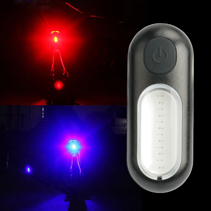 Deemount Dual Light for Bicycle Rear View Warning 5 Mode LED