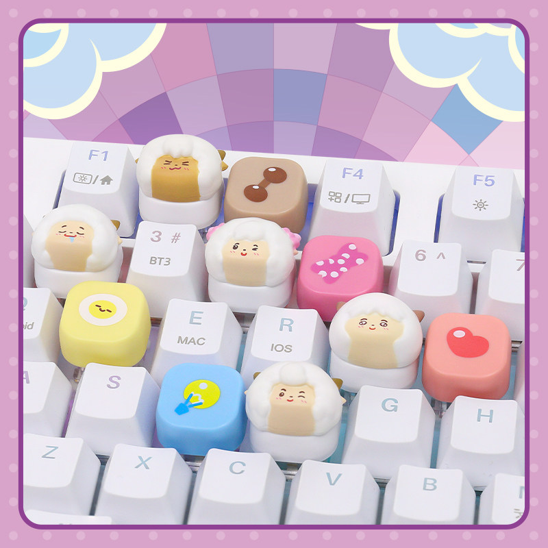 喜羊羊与灰太狼重返古古怪界系列解压键帽电脑键盘装饰摆件盲盒,模玩/动漫/周边/娃圈三坑/桌游,动漫3C周边/数码电器,淘宝优惠券,粉丝福利购,淘宝优惠卷