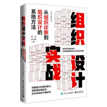 【文】 组织设计实战：从组织诊断到组织设计的系统方法 9787121436291 电子工业出版社1