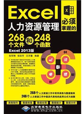 【文】 EXCEL人力资源管理必须掌握的268个文件和248个函数：EXCEL2013版 9787830022044 北京希望电子出版社