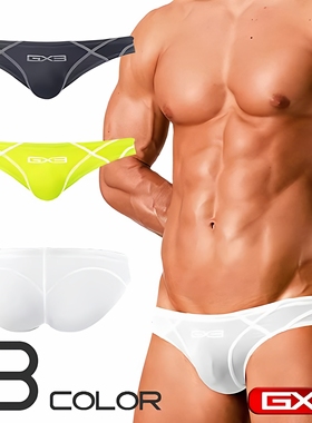 GX3 【夏日水泳】系列 Sheer COLOR比基尼男士透明性感泳裤 1条装