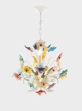 非标定制-DesideriaBianco威尼斯吹制玻璃SognidiCristallo花吊灯